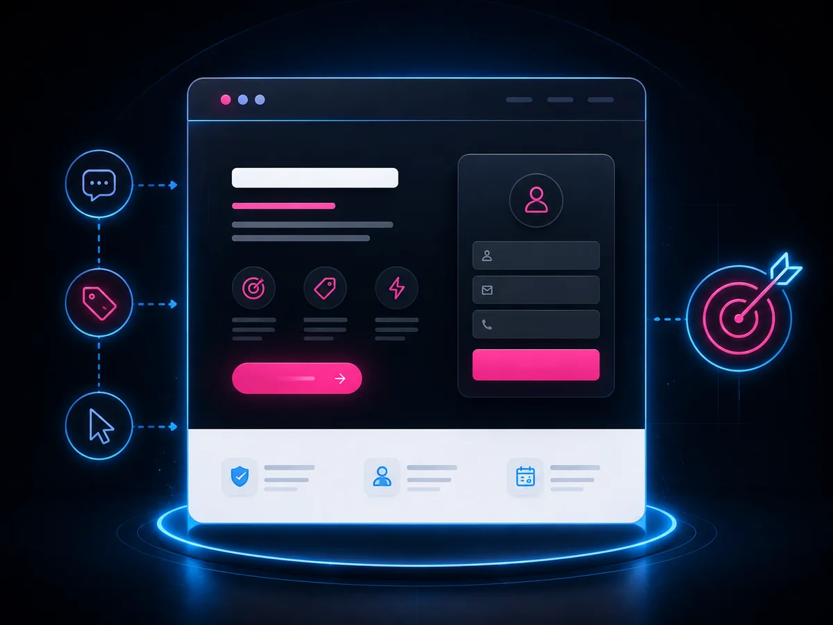 One focused landing page with one clear offer